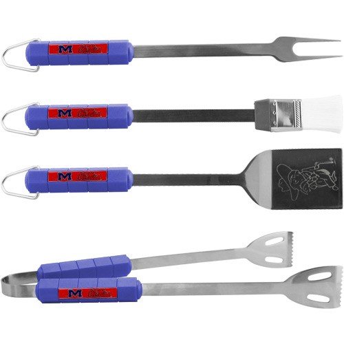 NCAA Mississippi Rebels 4 Piece Barbecue Set