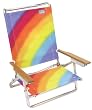 RIO Beach Rainbow High Back Beach Chair
