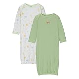 Gerber Long-Sleeve Layette Gowns 2-pk. - Green (0-6M)