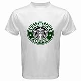 Starbucks Coffee Logo New White T-Shirt Size  L 