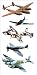 Paper House Productions Photo Real Stickypix Stickers, 2-Inch by 4-Inch,  Fighter Planes
