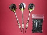 DARTSET: Messing verchromt, 17g. + 50 Ersatzspitzen