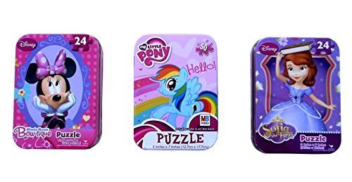 Puzzle Tins for Girls Set of 3