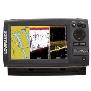 Lowrance Elite-7 HDI Gold Combo 83/200/455/800 T/M Ducer - Chart US/Canada Coastal Great Lakes & Major Canadian Lakes