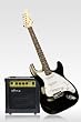 Combo 39 Black Electric Guitar with 10 Watt Amp, Guitar Case & More Accessories