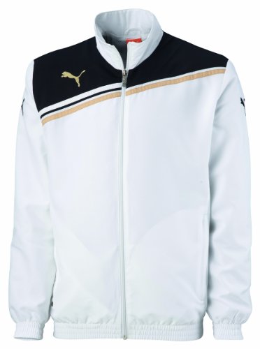 PUMA Herren King Woven Jacke, white-black, XL, 652568 04
