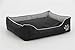 Gray and Black Waterproof Plush Oxford Pet Bed Sleeper Lounge - Extra Small