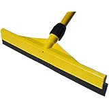 Commercial Grade All Purpose Scratch Resistant 18" Rubber Blade Floor Squeegee with Handle - Sweep Wipe and Dry Various Surfaces (18 Inch)