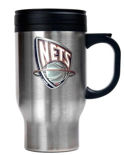 NBA New Jersey Nets Stainless Steel Travel Mug - Primary Logo