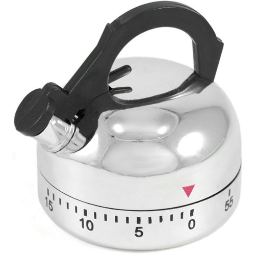 Natico Chrome Finish Kitchen Kettle 60 Minute Timer Natico Chrome Finish Kitchen Kettle 60 Minute Timer
