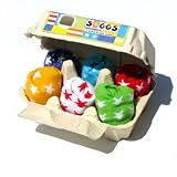 Soggs! Six Pairs Of Stripey Baby Socks Packed In An Egg Box