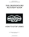 The Underground Recovery Book "How to Stop Using"