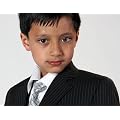Nadelstreifen Jungen-Anzug, Schwarz (JASPER) in den Gr��en 2 Jahre bis 12 Jahre