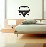 Volkswagen Wall Art Peel & Stick. Black