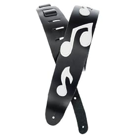 Planet Waves Icon Leather Guitar Strap, Note