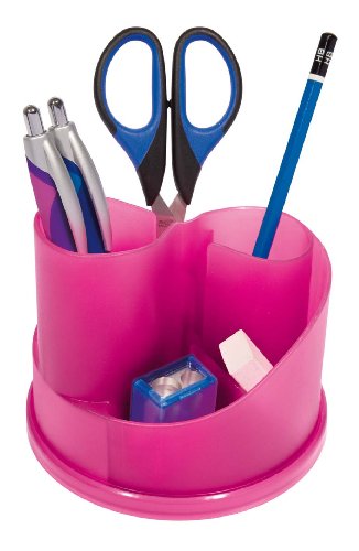 Wedo 245258509 - Butler Rund, 6 Fächer pink