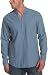 Cubavera Men's Long Sleeve Embroidered Cotton Popover
