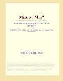 Miss or Mrs? (Webster's English Thesaurus Edition)