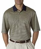 Oxford Golf Polo Short-Sleeve Stripe Lisle Sport Shirt 1811