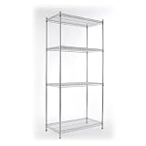Heavy Duty Multi-Use Wire Utility Shelf Unit - 18"D x 48"W x 74"H