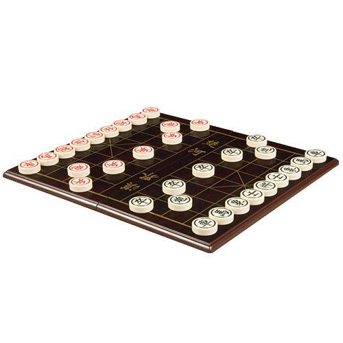 Folding Beechwood Veneer Chinese Chess Xiangqi Set