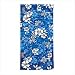 Blue Hawaiian Floral Hibiscus Beach Towel