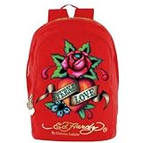 Ed Hardy Josh Backpack Eternal Love Red Book Bag B1JOSETL
