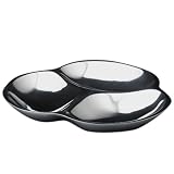 NambT 11-Inch Metal Alloy Relish Dish