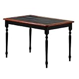 Tile Top Dining Table - Black/ Cherry (30 x 45)