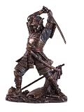 Samurai Warrior In Battle Japanese Statue Figurine