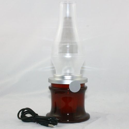 PDXD USB rechargeable Tea Lights Vintage Blow LED Lamp Night Lamp*Nice Gift for Girls and Women (Dark Red)