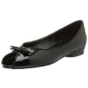 VANELi Women's Ashlin Flat,Black Patent,6 M