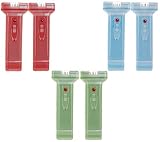 Set of 6 Retro Style Magnetic Flashlights by Kikkerland