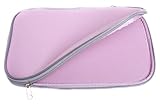 iTech High Quality Pink / Baby Pink Water Resistant Neoprene Dual Zip Carry Case Sleeve for Portable DVD players with 7 - 9.2 inch screens