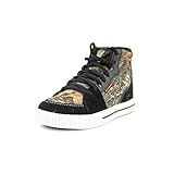 Skechers Kortix Boys' Toddler-Youth Sneaker 13.5 M US Little Kid Black-Camouflage-Orange-Suede