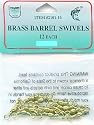 Dolphin Size 12 Brass Barrel Swivels - 12 Pack