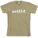 picture of Evolution of Man - Mens Snowboarding T-Shirt - 7 colours
