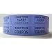Blue Double Raffle Ticket Roll