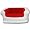 Smart Air Beds Rave Inflatable Love Seat Sofa (white W/micro-flock Red Center) Image #1