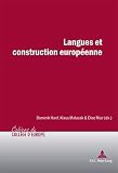 Langues et construction européenne
