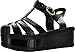 New Women Summer T-Strap Retro Platform Jelly Rain Sandal SNJ SHOES