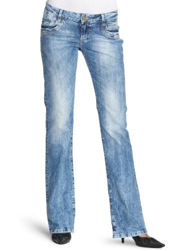 Cross Jeans Damen Jeanshose/ Lang  H 480-274 / Laura, Gr. 29/34, Blau (sky blue used) Preisvergleich
