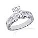 1.40 Ct Emerald Cut Diamond Engagement Ring VS1-H GIA