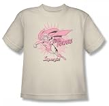Supergirl Girl Power Youth S/S T-shirt in Cream by DC Comics
