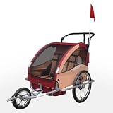 Infantastic� FAH16 Fahrradanh�nger 2 in 1 f�r 2 Kinder klappbar und gefedertvon "Infantastic�"