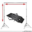 Support de fond studio photo largeur r�glable jusqu'� 3 m hauteur r�glable jusqu'� 2,30 m