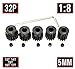 MakerDoIt 32P 5mm Pinion Gear Set 13T 14T 15T 16T 17T with Hex Key for RC