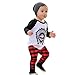 FEITONG 1Set Infant Toddler Baby Boy's Long Sleeve Print T-Shirt Tops+ Pants (18 Months)
