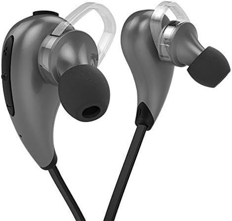 New Smart Moderns SZR Tech Super Lightweight Premium Sports Bluetooth 4.1 Wireless Earphones Noise Cancelling Sweat-Proof Handsfree Calling - Secured Fit Adjustable- Extended Warranty (Black)