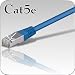 CAT 5e LAN Netzwerk Patch Kabel blau 2m FTP